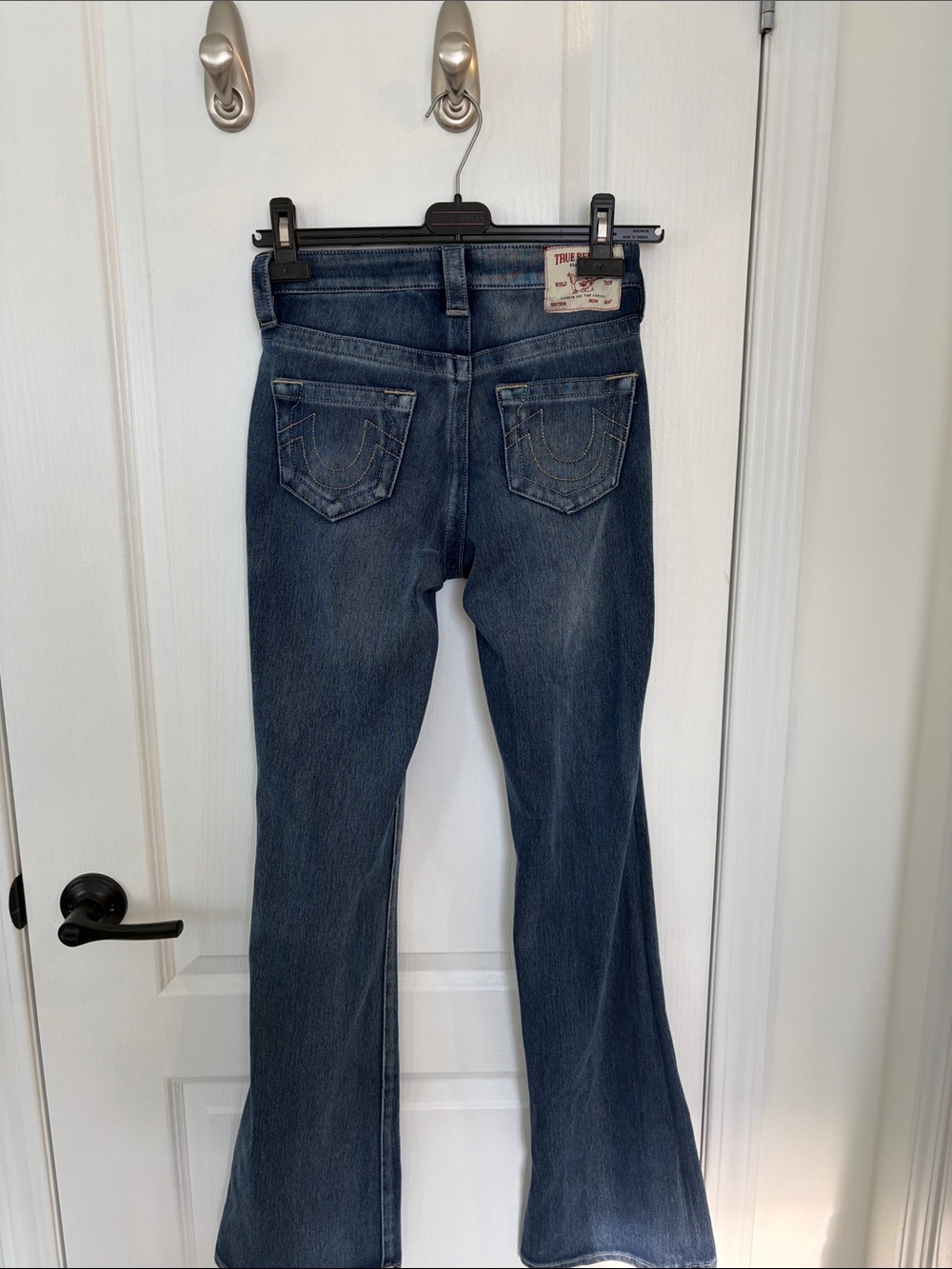 True Religion Dark Blue Flare Jeans for Women - Picture 1 of 4